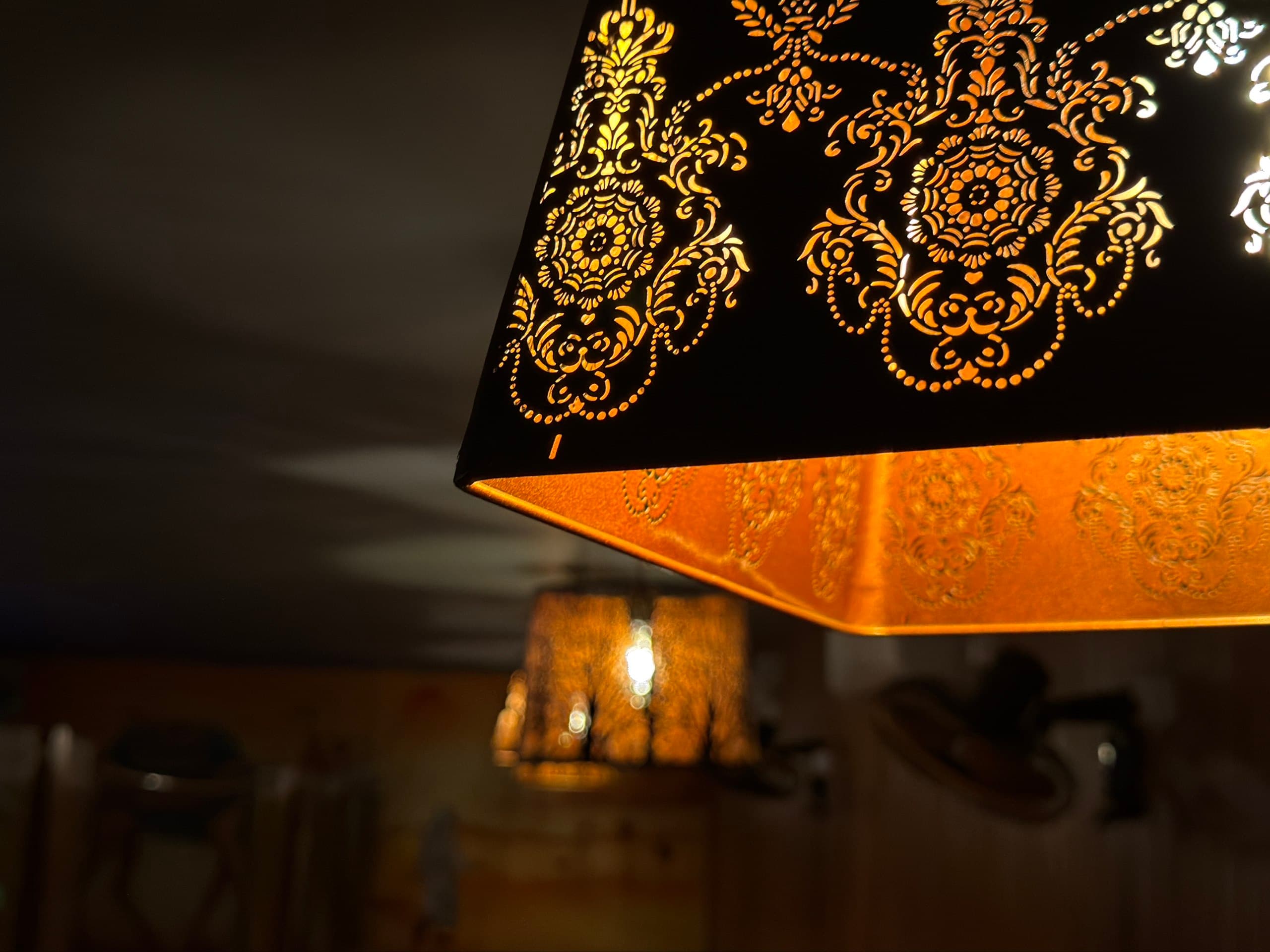 Habibi Arabian Mandi interior seating detail